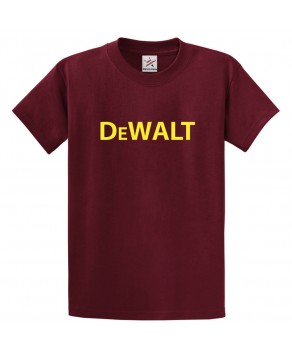 DeWalt Classic Novelty Unisex Kids and Adults T-shirt